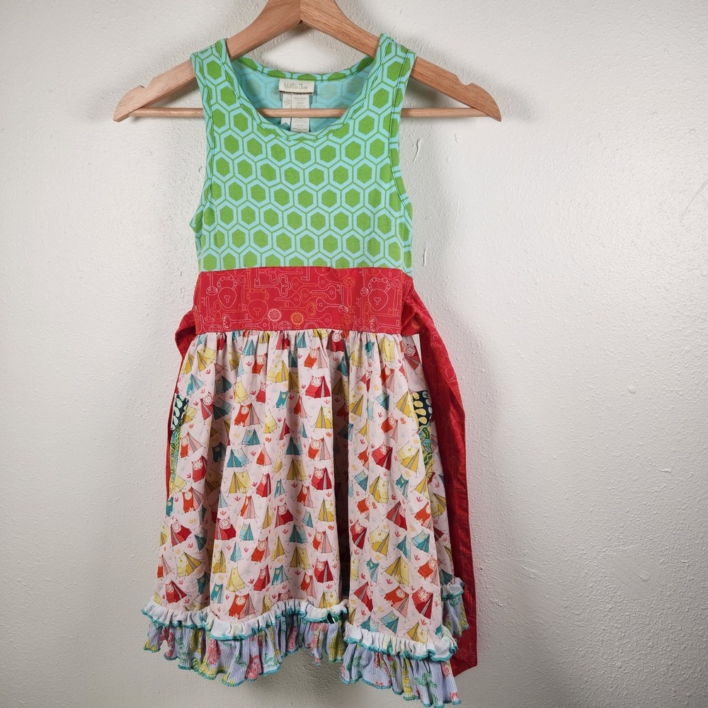 Matilda Jane size 6 It's a Wonderful Parade Festival Tank dress tents